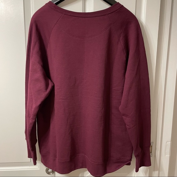 Champion Womens Maroon Block Logo Crew Neck Sweatshirt. Size 2X - Picture 10 of 10